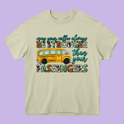May Your Coffee Always Heavy Core Tee Designed By Texasbilliewilder