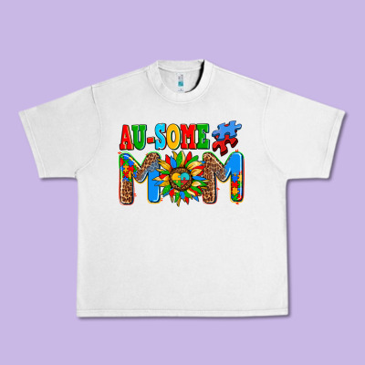 Ausome Autism Mom Urban Heavy Tee Designed By Adodesignshop