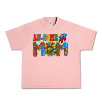 Salmon ausome autism mom Urban Heavy Tee - AdoDesignShop
