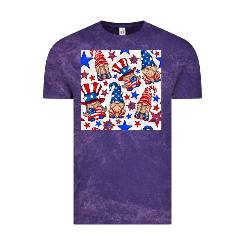 4th Of July Patriotic Gnome Seamless Pattern Vintage Tee by BundleAndBundleShop | Teevron