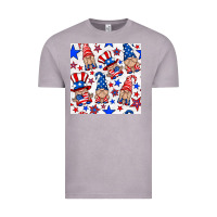 Vintage Zinc 4th of july patriotic gnome seamless pattern Vintage Tee - BundleAndBundleShop