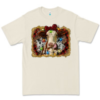 Bone heifer cow christmas western background Premium Tee - RanaPortraitStore