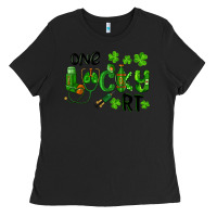 Black One Lucky Respiratory Terapist Ladies Tee - RanaPortraitStore