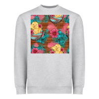 Heather Grey hatched egg easter chicks seamless pattern Heavyweight Sweatshirt - Artiststas