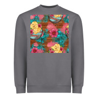 Storm hatched egg easter chicks seamless pattern Heavyweight Sweatshirt - Artiststas
