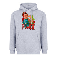 Heather Grey latina power strong woman Heavyweight Hoodie - Jasminsmagicworld