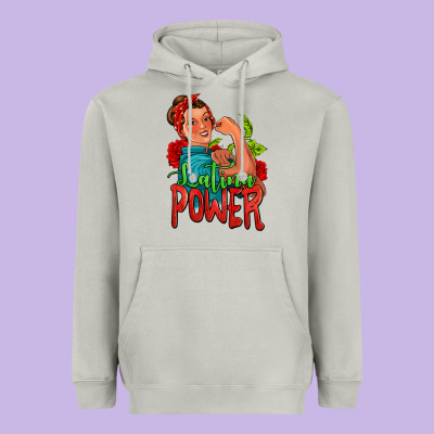 Latina Power Strong Woman Heavyweight Hoodie Designed By Jasminsmagicworld