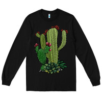 Black cactus Long Sleeve Tee - Jasminsmagicworld