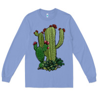 Colony Blue cactus Long Sleeve Tee - Jasminsmagicworld