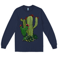 Navy cactus Long Sleeve Tee - Jasminsmagicworld