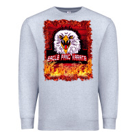 Heather Grey Eagle Fang Karate Premium Sweatshirt - Bettercallsaul