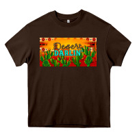 Chocolate Brown desert darlin' aztec desert sunset license plate Heavy Core Tee - Artiststas