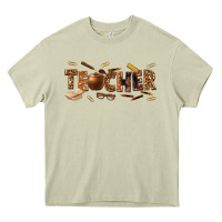 Mossy melanin teacher Heavy Core Tee - texasbilliewilder