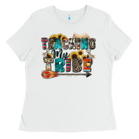 White teaching my tribe Ladies Tee - Zillion Design Studio