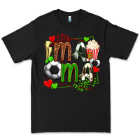 Black mama soccer with popcorn Premium Tee - texasbilliewilder
