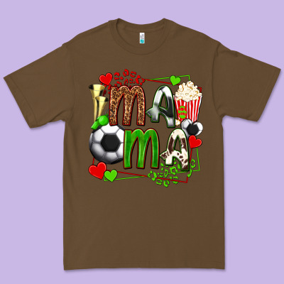 Mama Soccer With Popcorn Premium Tee Designed By Texasbilliewilder