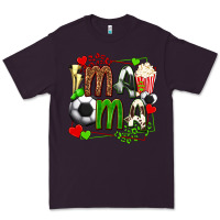 Plum mama soccer with popcorn Premium Tee - texasbilliewilder