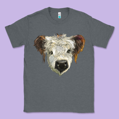 White Calf Scottish Classic Tee Designed By Barkaloodesign
