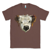 Chestnut white calf scottish Classic Tee - BarkalooDesign