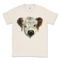 Natural white calf scottish Classic Tee - BarkalooDesign