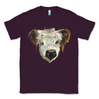 Plum white calf scottish Classic Tee - BarkalooDesign