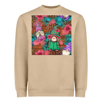 Mushroom floral easter gnomes seamless pattern Heavyweight Sweatshirt - Artiststas