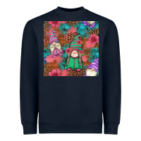 Navy floral easter gnomes seamless pattern Heavyweight Sweatshirt - Artiststas