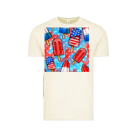 Vintage Arctic 4th of july popsicle seamless pattern Vintage Tee - BundleAndBundleShop