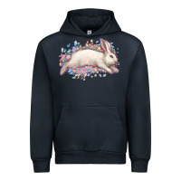 Navy Easter Bunny leopard Easter Day Urban Hoodie - HowdyJamesFarm