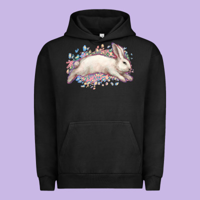 Easter Bunny Leopard Easter Day Urban Hoodie Designed By Howdyjamesfarm
