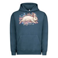 Pigment Midnight Navy Easter Bunny leopard Easter Day Urban Hoodie - HowdyJamesFarm