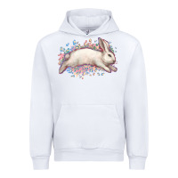 White Easter Bunny leopard Easter Day Urban Hoodie - HowdyJamesFarm