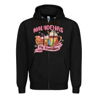 Black christmas tis the season mexican Zipper Hoodie - MaliasSmallBusiness