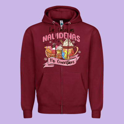Christmas Tis The Season Mexican Zipper Hoodie Designed By Maliassmallbusiness