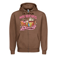 Chestnut christmas tis the season mexican Zipper Hoodie - MaliasSmallBusiness