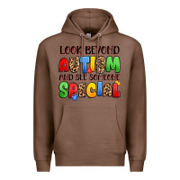Chestnut look beyond autism and see someone special Premium Hoodie - JahusDesignShop