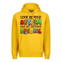 Lemon look beyond autism and see someone special Premium Hoodie - JahusDesignShop