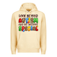 Look Beyond Autism And See Someone Special Premium Hoodie | Teevron