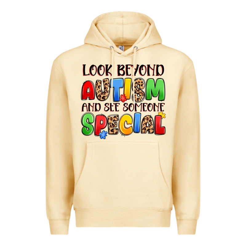 Look Beyond Autism And See Someone Special Premium Hoodie by JahusDesignShop | Teevron