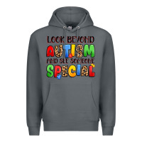 Rock look beyond autism and see someone special Premium Hoodie - JahusDesignShop