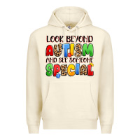 Sandshell look beyond autism and see someone special Premium Hoodie - JahusDesignShop