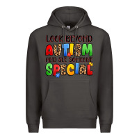 Smoke look beyond autism and see someone special Premium Hoodie - JahusDesignShop