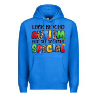 True Royal look beyond autism and see someone special Premium Hoodie - JahusDesignShop