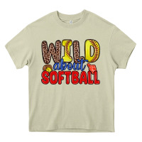 Mossy wild about softball Heavy Core Tee - Zillion Design Studio
