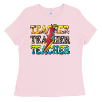 Bubblegum Pink teacher teacher Ladies Tee - Zillion Design Studio
