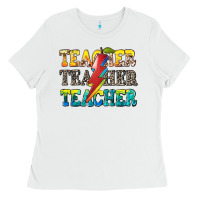 White teacher teacher Ladies Tee - Zillion Design Studio