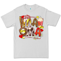 Dove Grey mama softball baseball with popcorn Premium Tee - texasbilliewilder