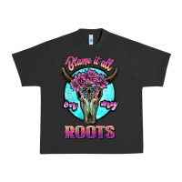 Pigment Black blame it all on my roots white Urban Heavy Tee - JahusDesignShop