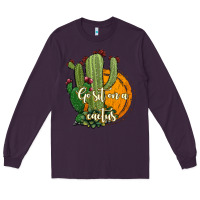 Plum cactus go sit on a cactus Long Sleeve Tee - Jasminsmagicworld