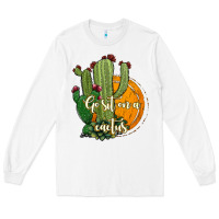 White cactus go sit on a cactus Long Sleeve Tee - Jasminsmagicworld
